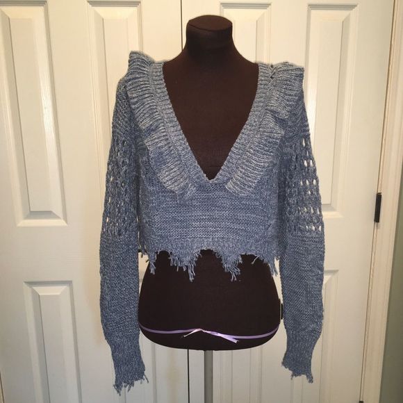 Wildfox Sweaters - Mid-drift open knit sweater